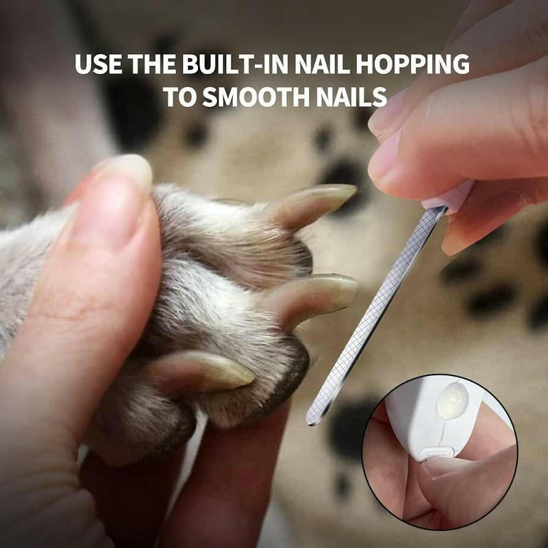 Dog Cat Nail Clippers and Trimmer Free Nail File Clippers with LED Light to Avoid Over-Cutting Nails