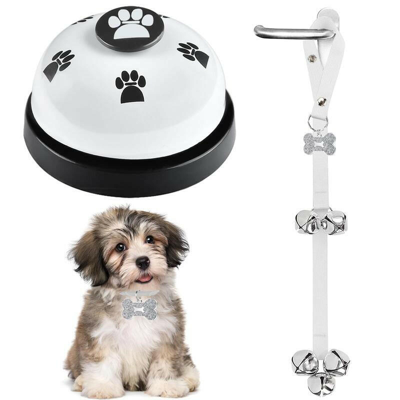 2-Pack Dog Door Bells for Effective Potty Training - Puppy Doorbell Jingle for Convenient Outdoor Access - Pet Accessories