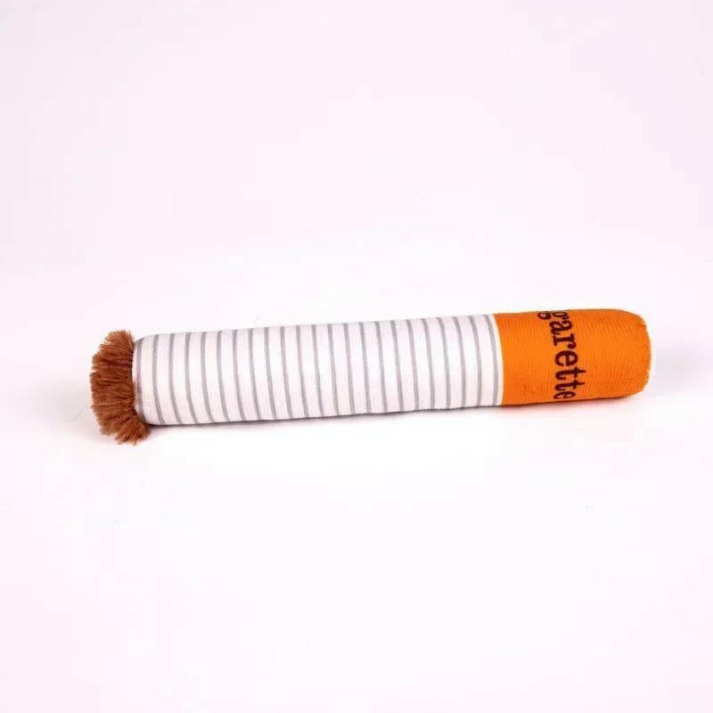 Fun Plush Interactive Cigarette Dog Toy - Chew-Friendly, Giggle Gift Box for Playful Dogs!