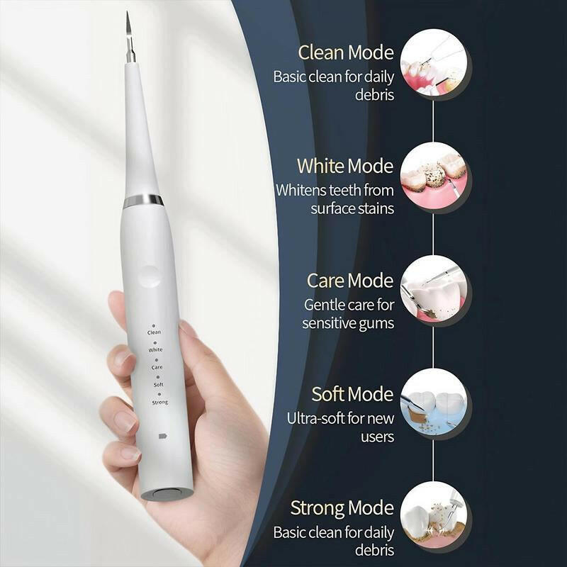 Oceantree Electric Teeth Cleaner Tartar Ultrasonic Tooth Cleaner Teeth Dental Scaler Tartar Remover Usb Electric Tooth Brush Electric Toothbrushes for Adult