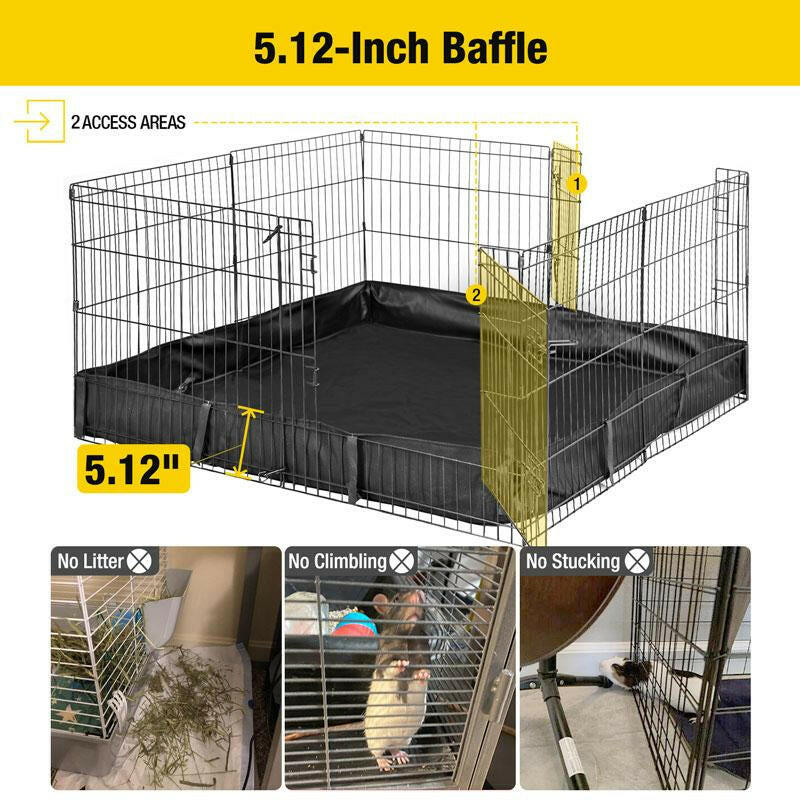 【On Sale】Aivituvin-Air71 Bunny Playpen| Guinea Pig Playpen with Floor,Petlife,Dog Playpen,Rabbit Playpen,Dog Crate,Metal Pet Fence with Pad