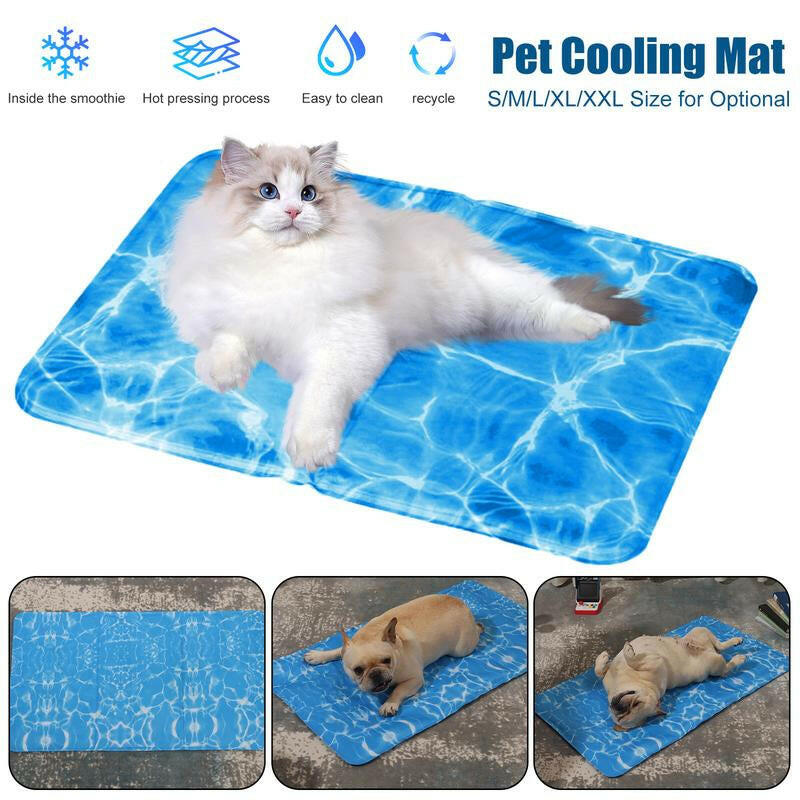 2025 Summer Pet Cooling Pad - Eco-Friendly Large Dog & Cat Cooling Mat for Beds, Crates & Outdoor Use | Portable, Waterproof, Non-Shedding & Durable for Travel, Camping & Hot Days