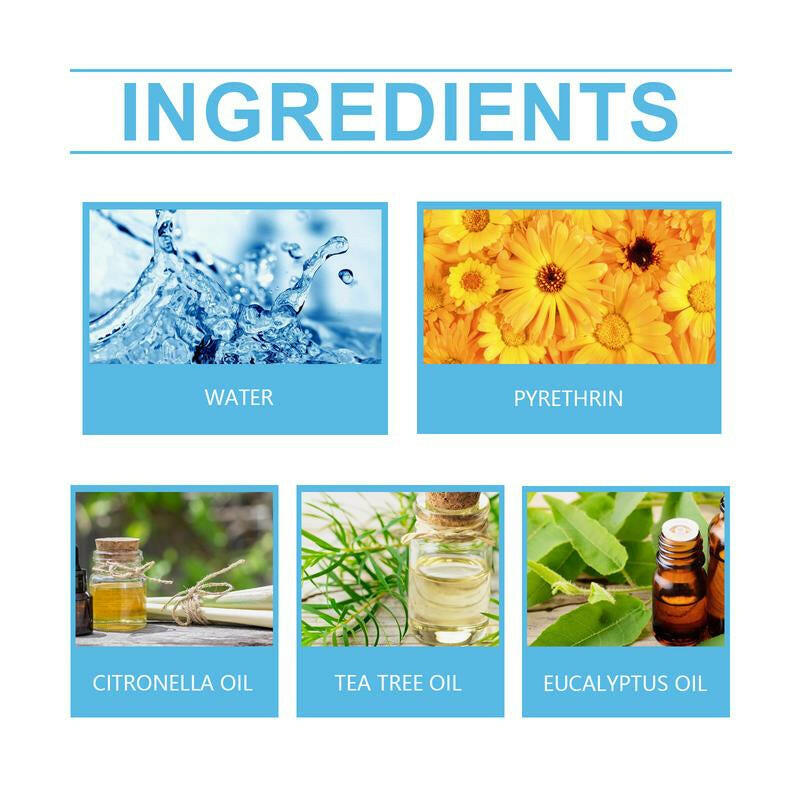 Jue-Fish Bedbug Spray Killer Bedbug Eliminator Dormitory Bed Bedroom Lice and Mite Spray Advanced Antibacterial Acting Low Odor