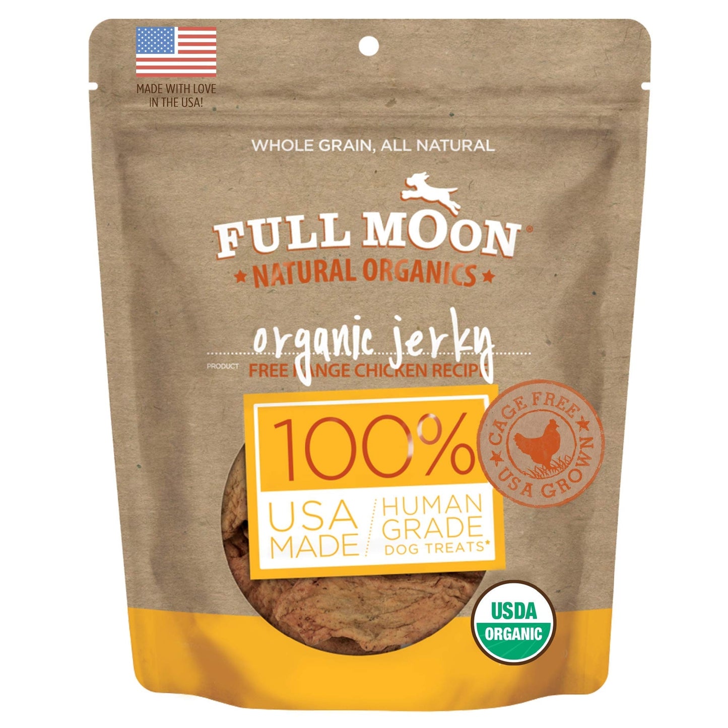 Organic Chicken Jerky Treats for Dogs All Natural Human Grade 2 Pound Pack