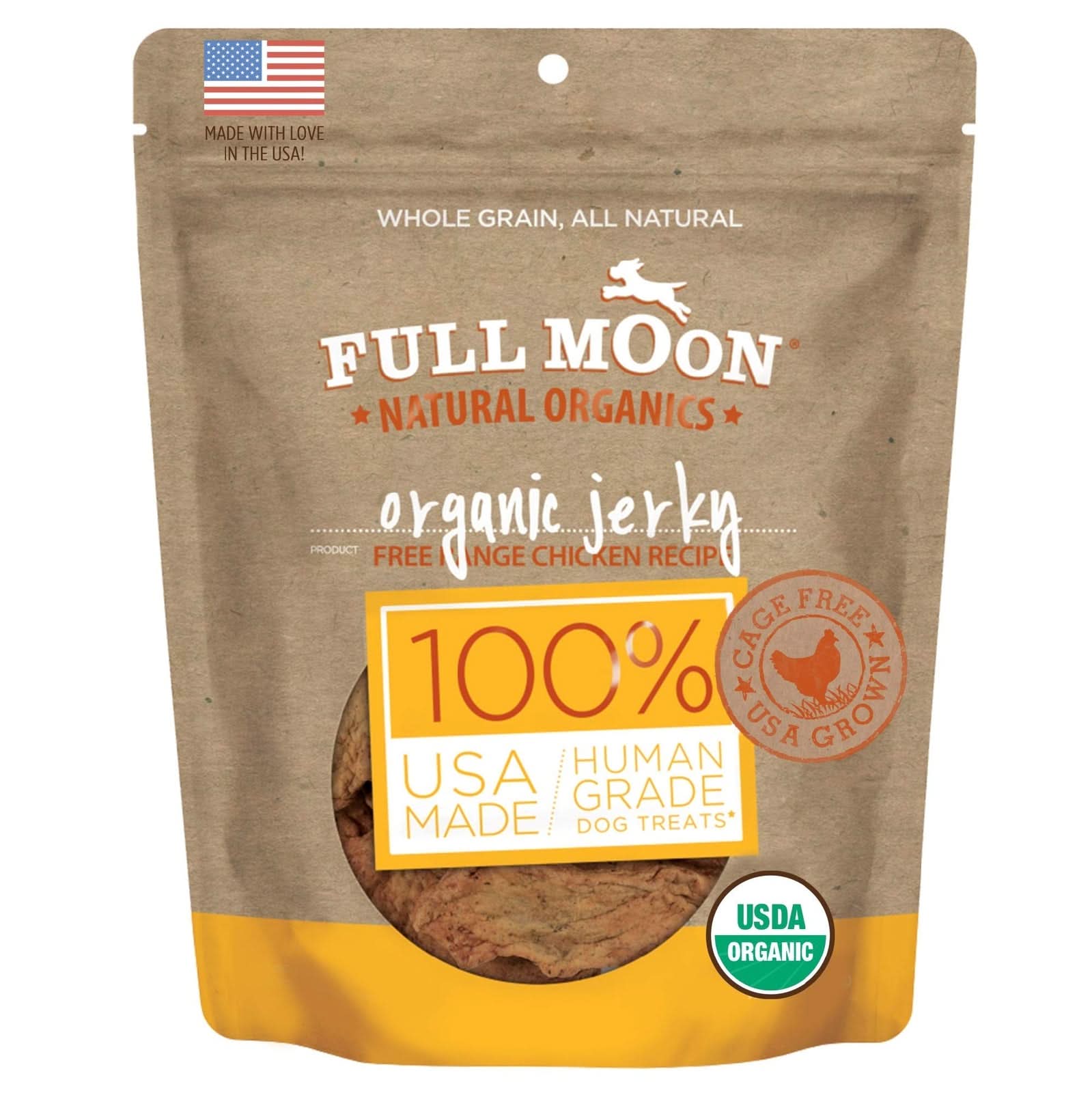 Organic Chicken Jerky Treats for Dogs All Natural Human Grade 2 Pound Pack