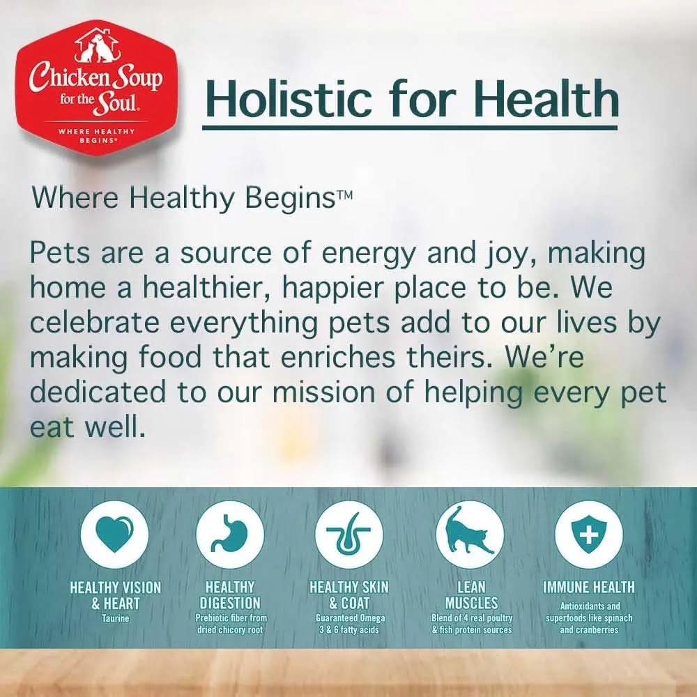All-Natural Premium Dry Cat Food for Weight Management and Senior Cats, Real Chicken as First Ingredient, No By-Products, High Fiber/Low Fat, Chicken & Brown Rice Formula, 12 lb
