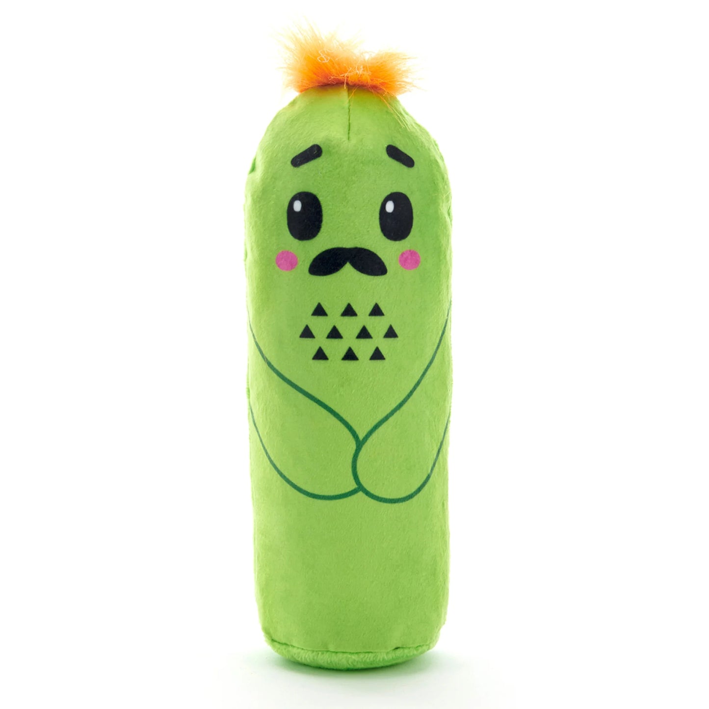 Prickly Pete Dog Toy, Surprise Squeaker Toy Inside, Extra Small to Small Dogs, Green