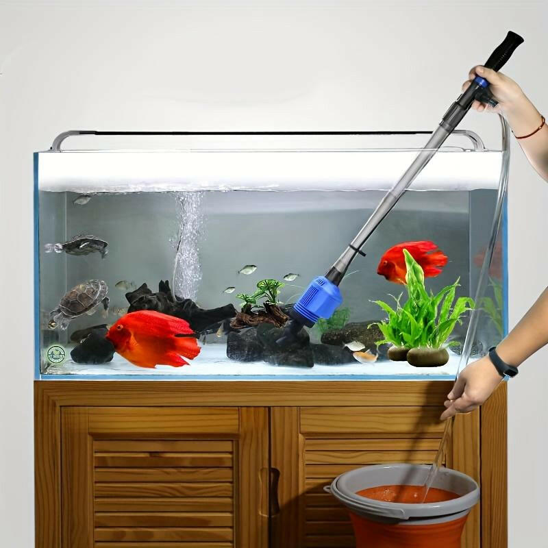 Water Change Sand Washerelectric Suction Deviceautomatic Pumpingsucking Fish Fecescleaning Aquarium Tools