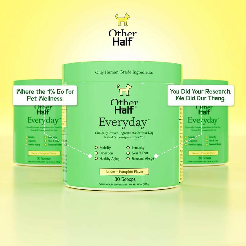 Other Half Everyday - Clean Dog Multivitamin Supplement | 45 Active Ingredients | 30 Scoops