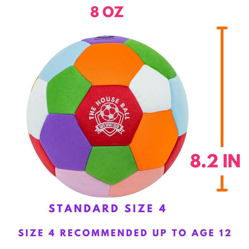 The House Ball - Soft Soccer Ball Designed for inside Your House - Size 4
