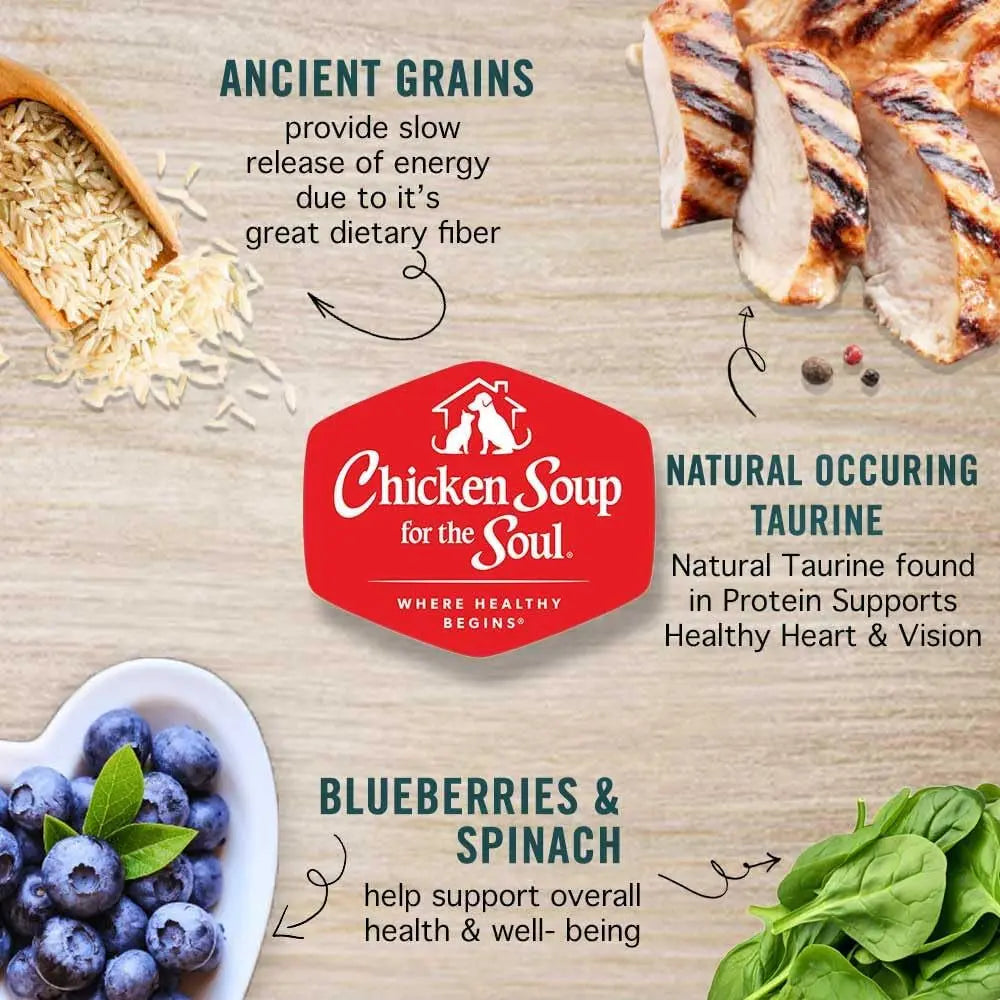 All-Natural Premium Dry Cat Food for Weight Management and Senior Cats, Real Chicken as First Ingredient, No By-Products, High Fiber/Low Fat, Chicken & Brown Rice Formula, 12 lb