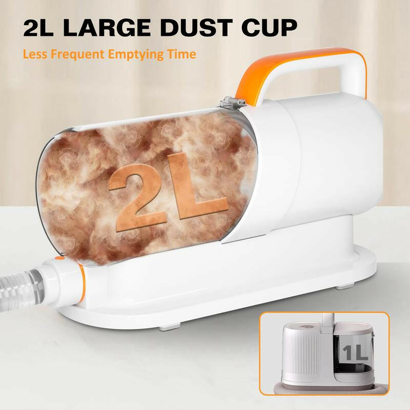 PAWING Grooming Vacuum, Dog Vacuum Brush for Shedding Grooming, Dog Hair Vacuum Groomer, 5-In-1 Pet Grooming Kit for Cat Dog, Pet Products