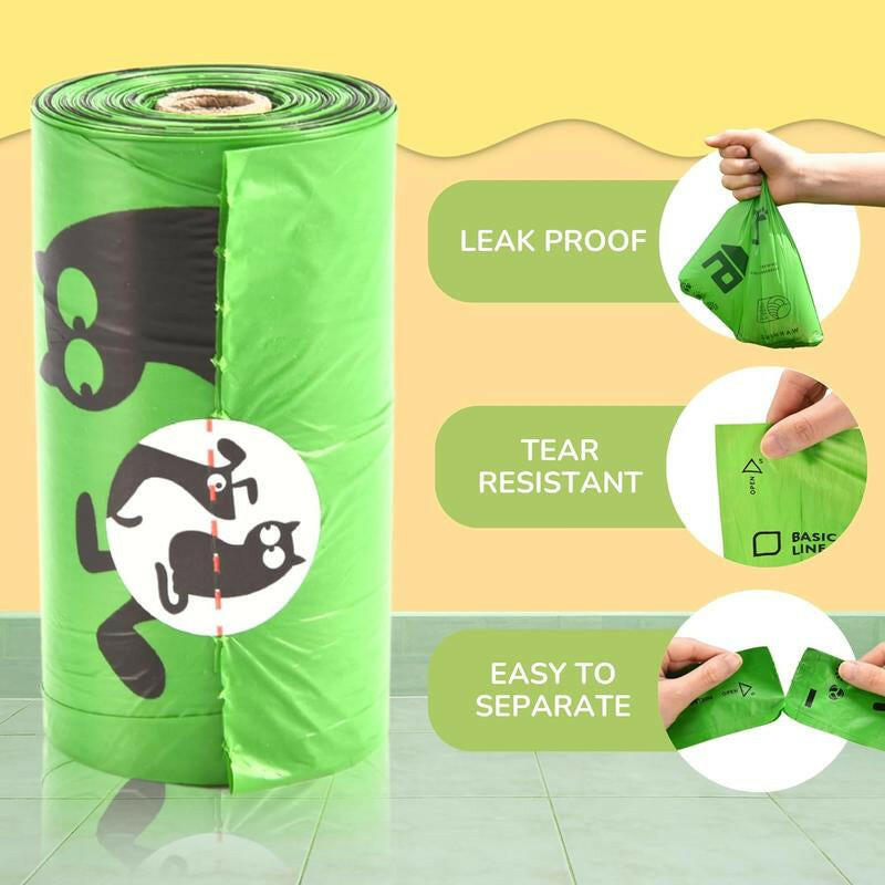 Pet N Pet 720 Count Unscented Dog Poop Bags, 38% Plant-Based & 62% PE + 100% Plant-Based Hypoallergenic Dog Wipes, 100 Count