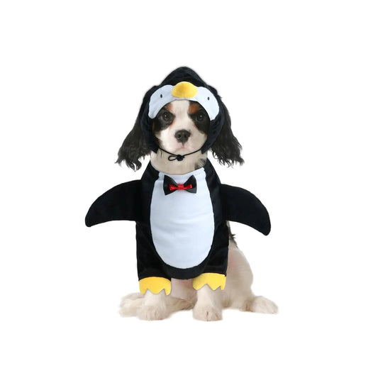 HOTUMN Dog Penguin Halloween Costume - Cute and Funny Pet Costume Soft Dog Cosplay Outfits Halloween Christmas Party Clothes for Cat Puppy(X-Small) - Pets Best shop