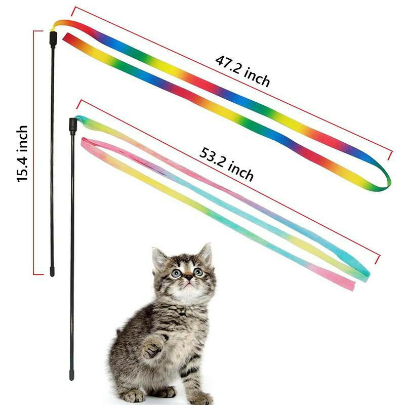 Cat Toys 24Pcs Kitten Toy Set - Colorful Two-Way Interactive Tunnel Toy Kit for Hide and Seek Training