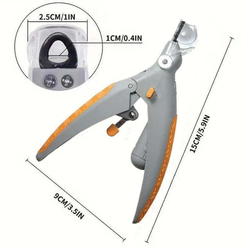 LED Light Pet Nail Clipper- Trimming Cats & Dogs Nails & Claws, 5X Magnification Trimmer, Scissor Safe, Vets Recommended Grooming Trimming Tool Pet