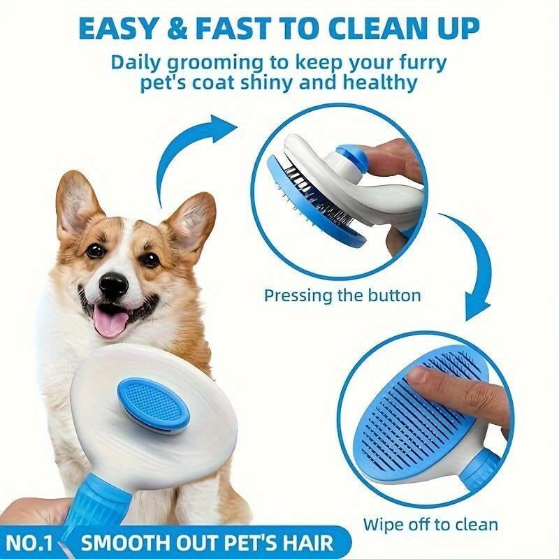 6Pcs Dog Bath Brush Kit with Towel & Washing Gloves, Slicker Hair Grooming Brush for Shedding, Shampoo Scrubber for Dogs and Cats