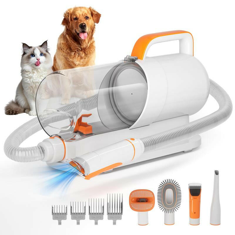 PAWING Grooming Vacuum, Dog Vacuum Brush for Shedding Grooming, Dog Hair Vacuum Groomer, 5-In-1 Pet Grooming Kit for Cat Dog, Pet Products