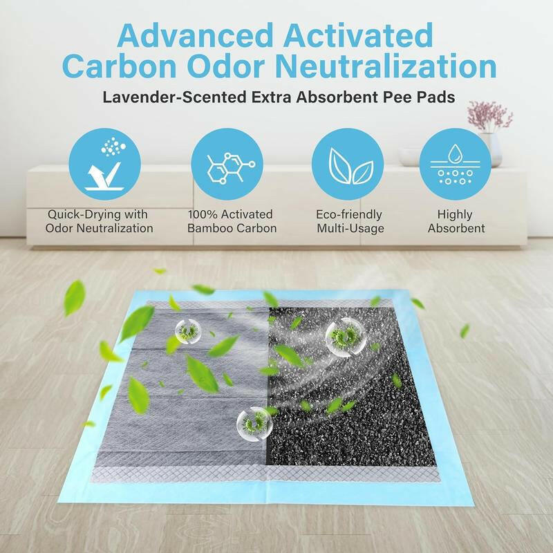 Super-Absorbent Waterproof Dog & Cat and Puppy Pet Training Pad, Housebreaking Pet Pad, 100-Count Small-Size