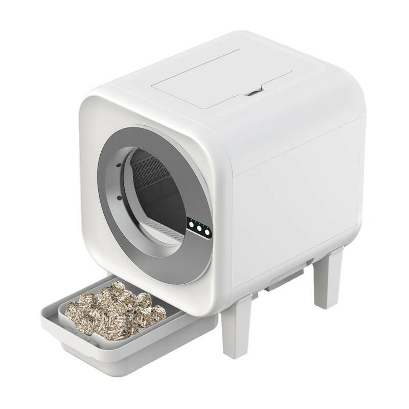 Furrbby Automatic Cat Litter Box, Self Cleaning Litterbox for Multiple Cats, with Safety Protection, App Control, Odor-Control, Liners Includes