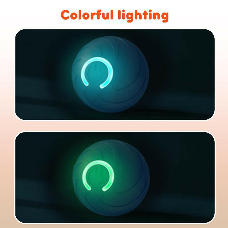 SPOVEN Intelligent Jumping Vibration Interactive Dog Ball, Automatic Sports Bouncing Ball Toy, Suitable for Small/Large Dogs, Durable Resistant Chewing Design, USB Rechargeable
