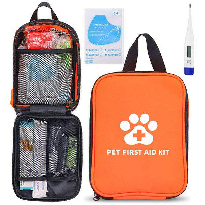 118PCS Dog & Cat First Aid Kit – Portable Pet Emergency Kit for Travel, Hiking, Camping, Outdoor Adventures & Car. Lightweight Compact Pet Medical Supplies for Wound Care, Safety & Survival – Ideal for Dogs, Cats & Small Pets