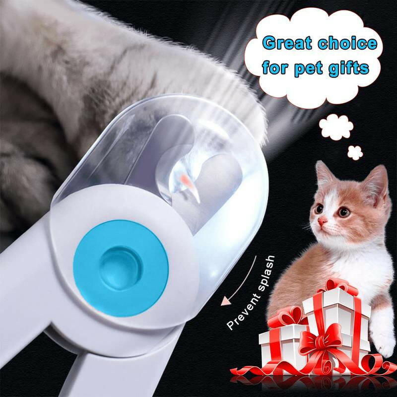 Dog Cat Nail Clippers and Trimmer Free Nail File Clippers with LED Light to Avoid Over-Cutting Nails