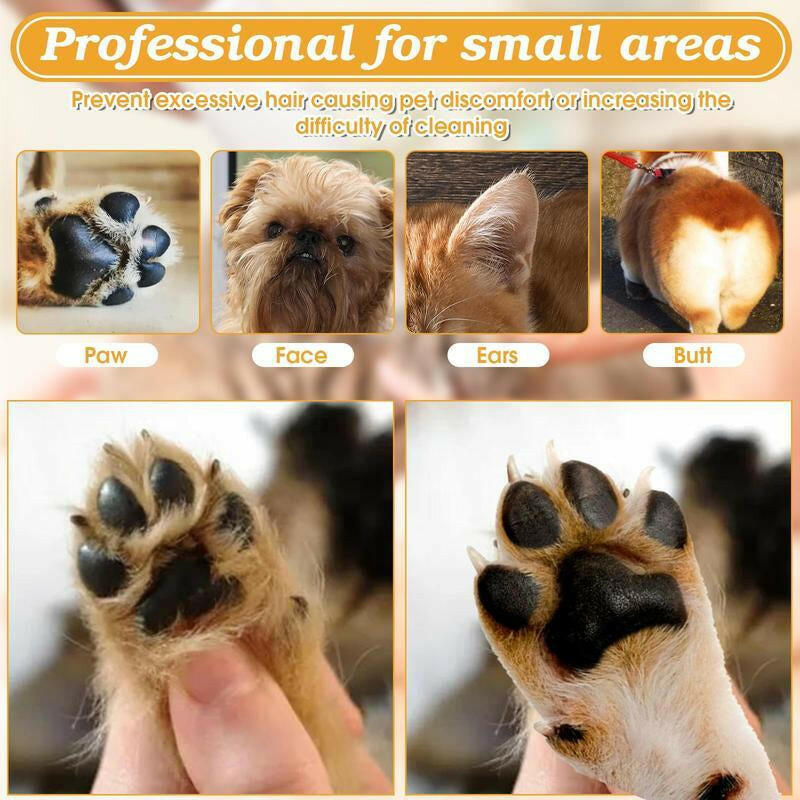 2025 New Pet Paw Trimmer 1Pack Rechargeable Quiet Hair Trimmer for Pets Professional Pet Grooming Kit - Cordless Waterproof Clippers with LED for Precision Trimming Ideal for Home Grooming Pet Hair