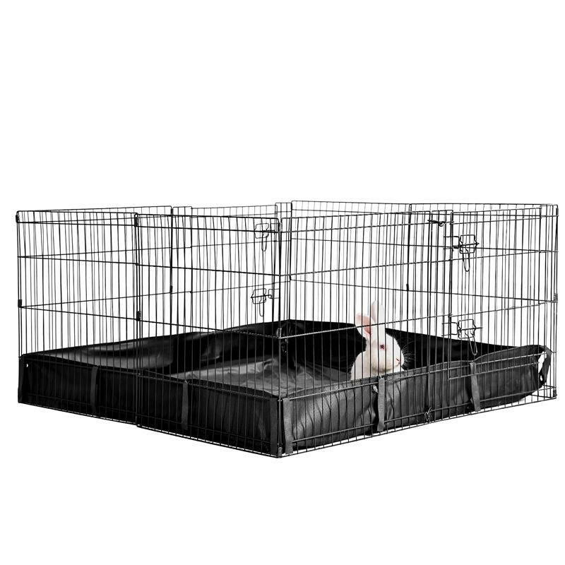 【On Sale】Aivituvin-Air71 Bunny Playpen| Guinea Pig Playpen with Floor,Petlife,Dog Playpen,Rabbit Playpen,Dog Crate,Metal Pet Fence with Pad