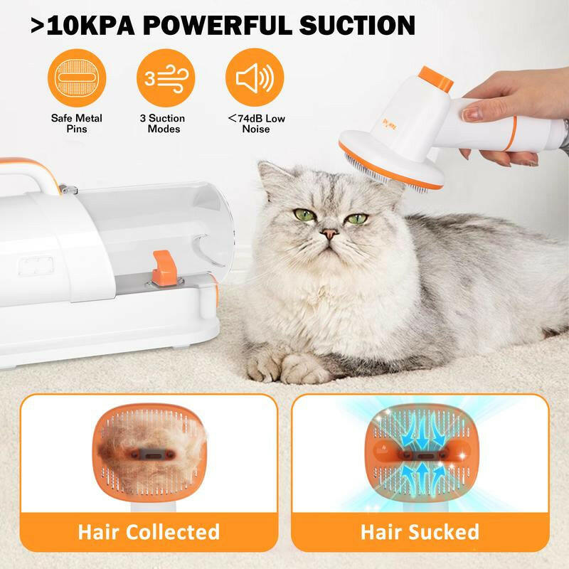 PAWING Grooming Vacuum, Dog Vacuum Brush for Shedding Grooming, Dog Hair Vacuum Groomer, 5-In-1 Pet Grooming Kit for Cat Dog, Pet Products