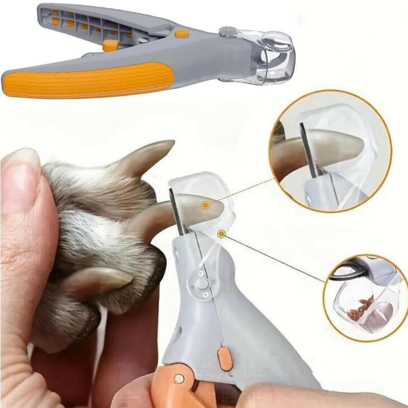 LED Light Pet Nail Clipper- Trimming Cats & Dogs Nails & Claws, 5X Magnification Trimmer, Scissor Safe, Vets Recommended Grooming Trimming Tool Pet