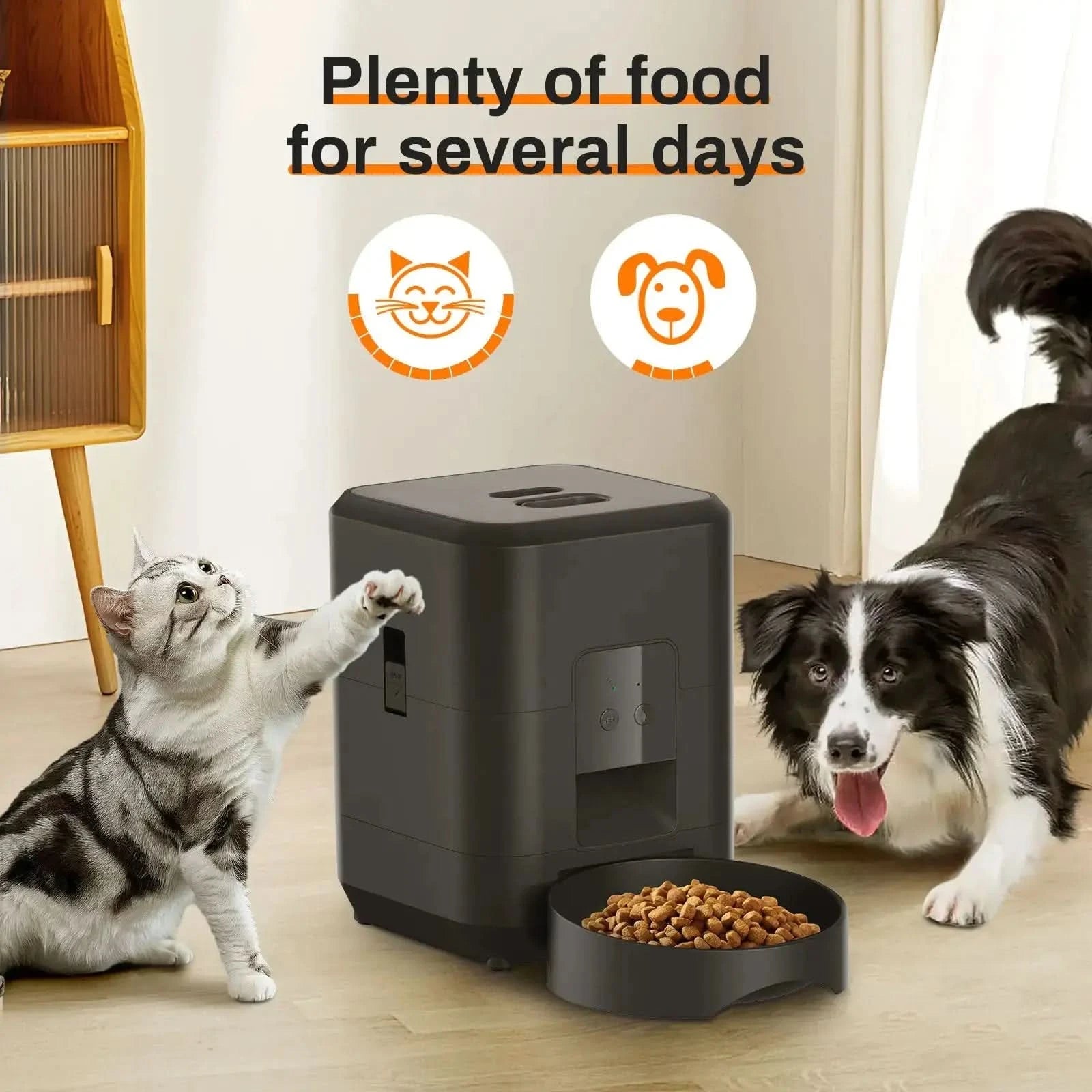 Pet Intelligent Timing Quantitative Remote Automatic Pet Feeder My Store