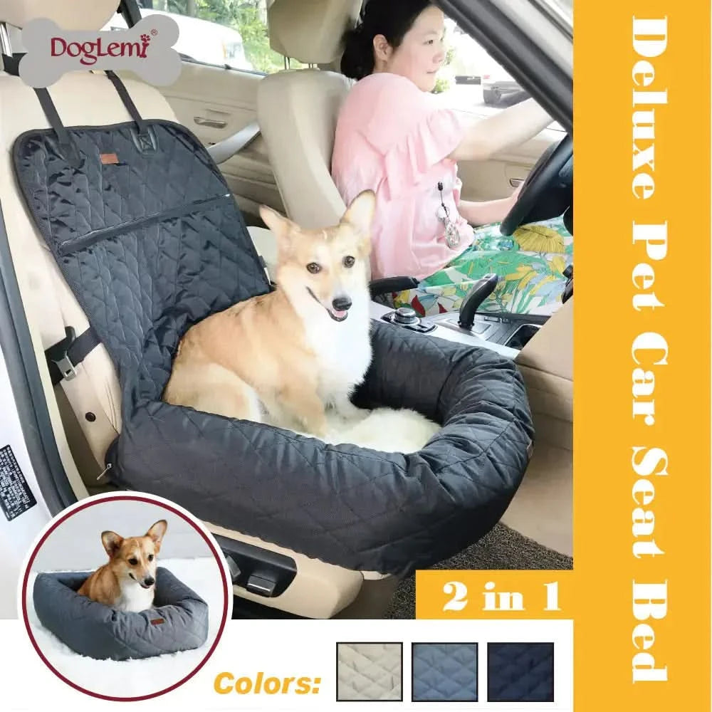 New Multifunctional Pet Car Bed with Thick Cushion My Store