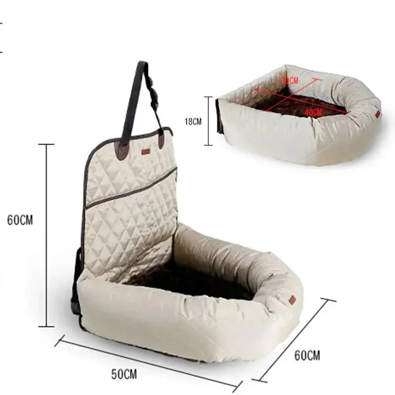 New Multifunctional Pet Car Bed with Thick Cushion My Store