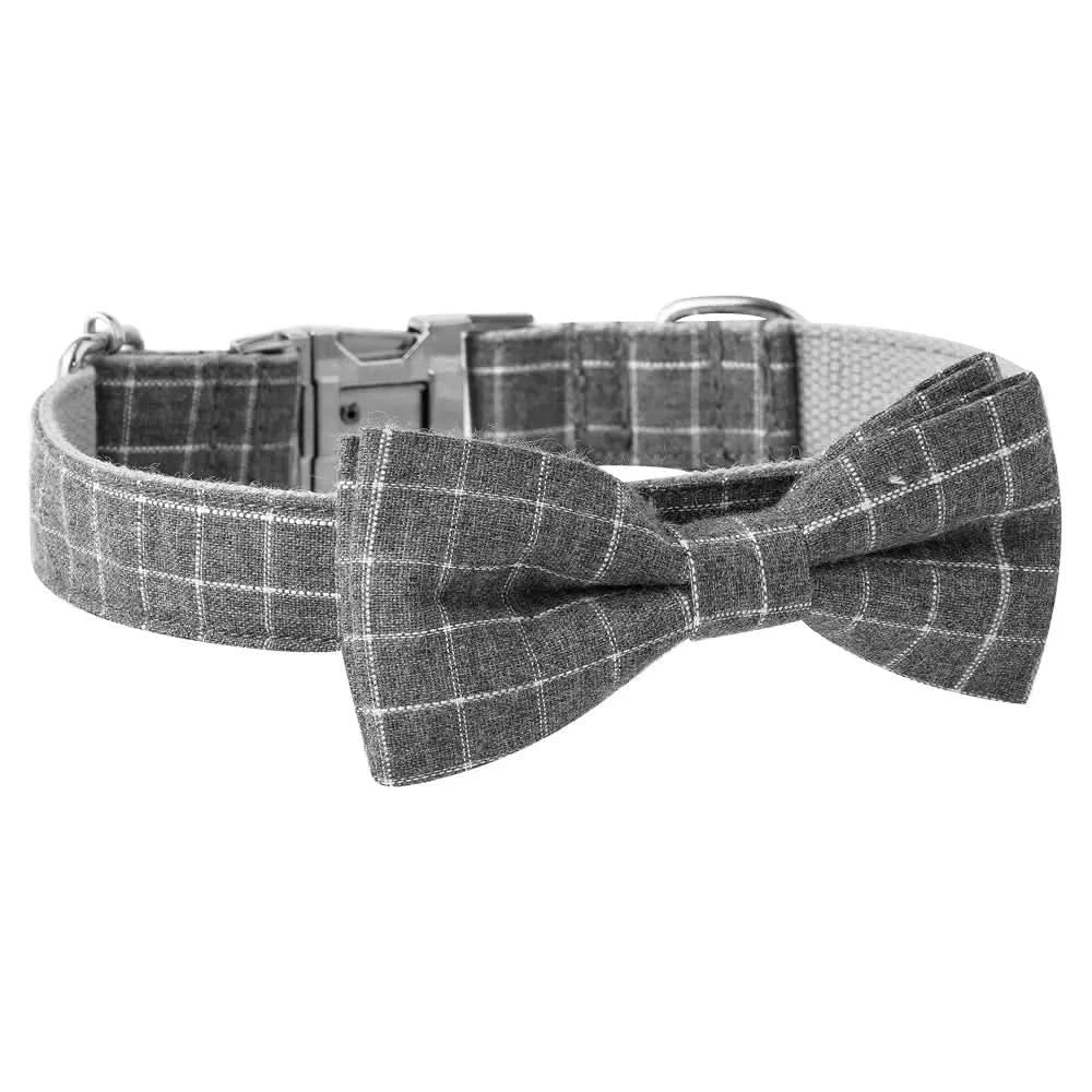 British Style Plaid Dog Collar with Alloy Socket My Store