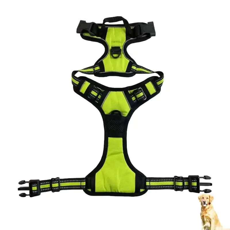 Reflective Nylon Chest and Back Harness for Dogs My Store