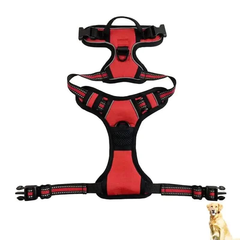 Reflective Nylon Chest and Back Harness for Dogs My Store