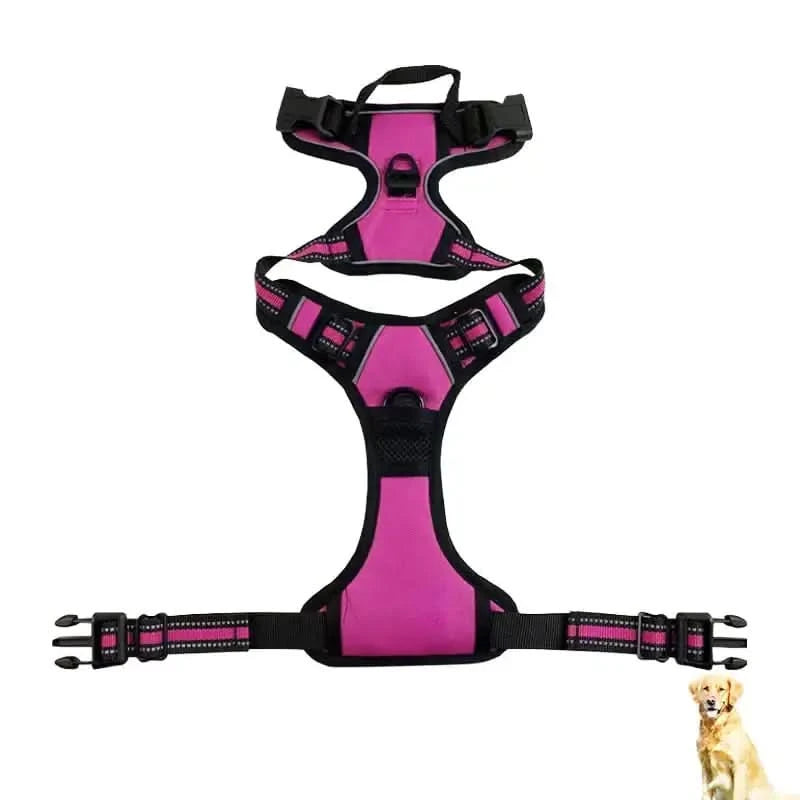 Reflective Nylon Chest and Back Harness for Dogs My Store