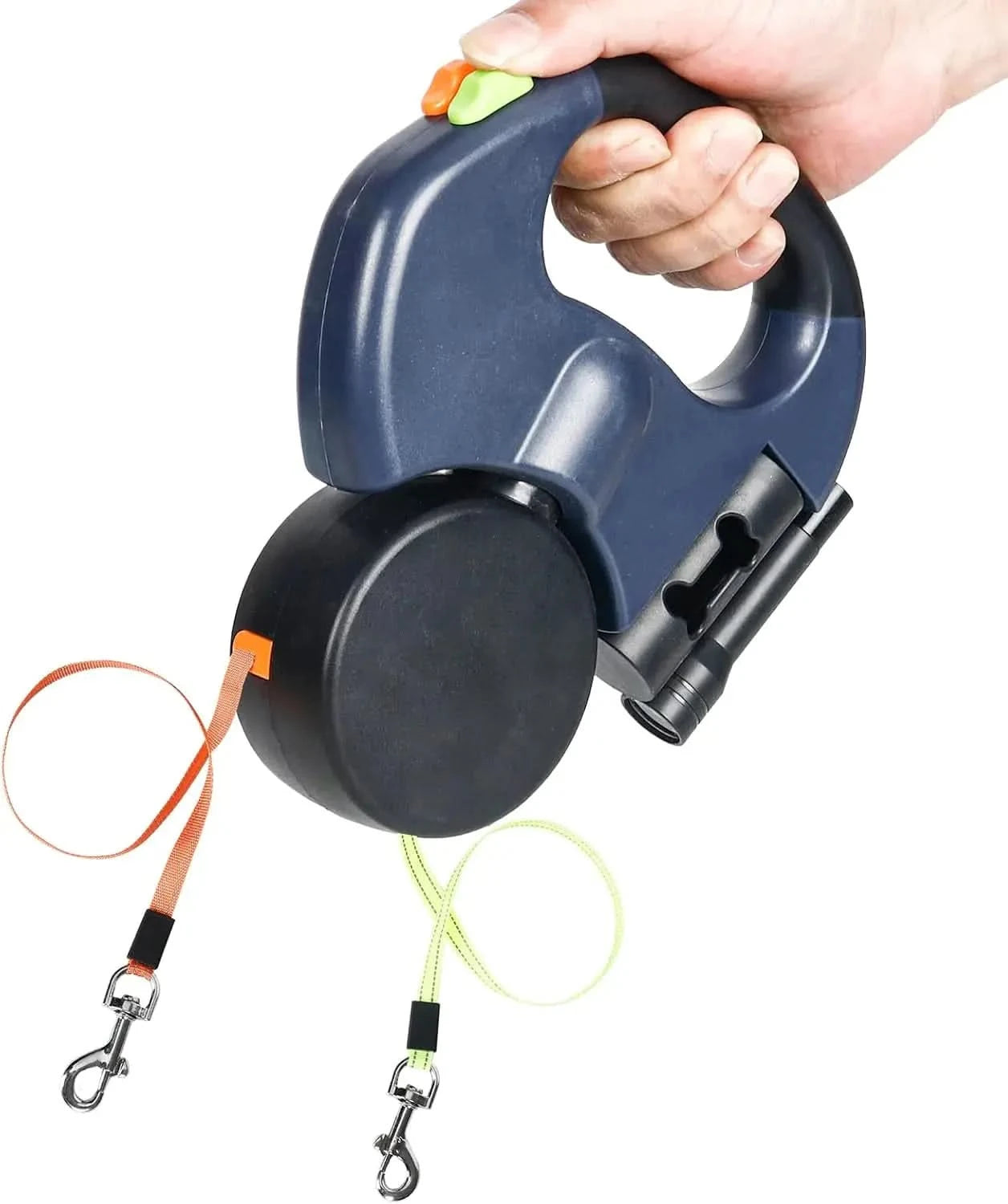 Dual Pet Leash Retractable Reflective Lead 360 Swivel Double Dog Walking Leash My Store