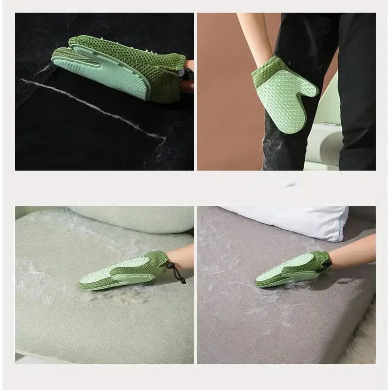 Silicone Massage Gloves and Pet Hair Removal Brushes My Store
