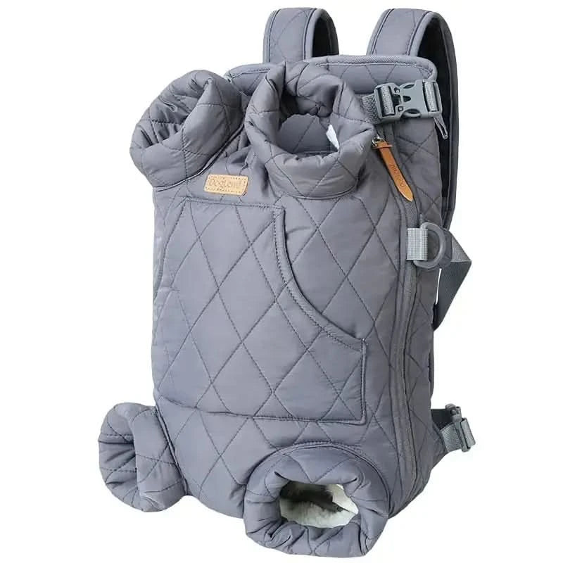 Winter Thickened Portable Pet Chest Backpack My Store