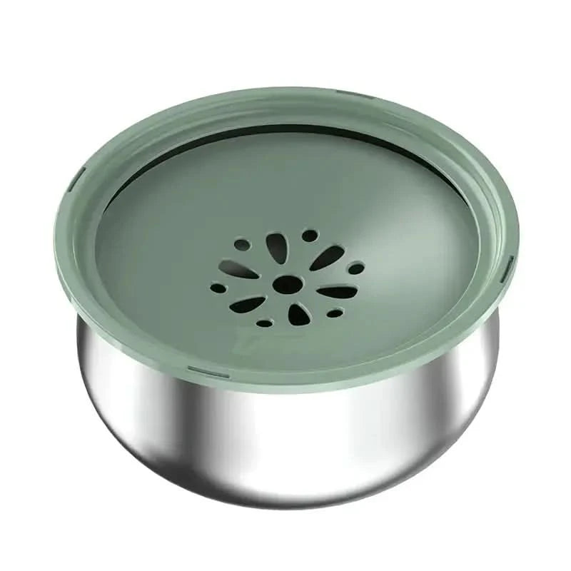 Stainless Steel Large Pet Water Bowl with Splash Guard My Store