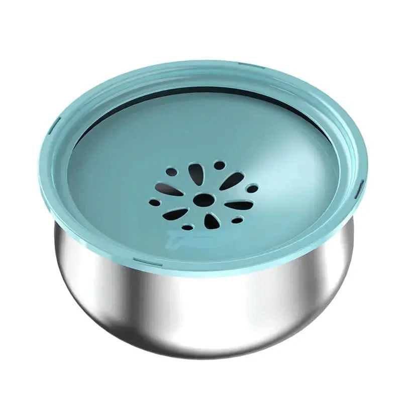 Stainless Steel Large Pet Water Bowl with Splash Guard My Store