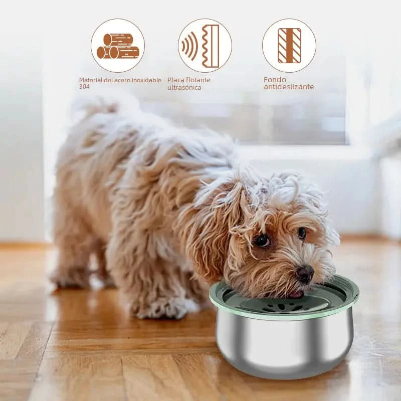Stainless Steel Large Pet Water Bowl with Splash Guard My Store