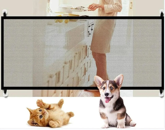 Pet Fence Isolation Fence Transparent Window Balcony Fence Pet Safety Protection,Pet Door,Dog Door,Pet RailingDog RailingDogs Screen Mesh.(71 * 28.3) Inches My Store