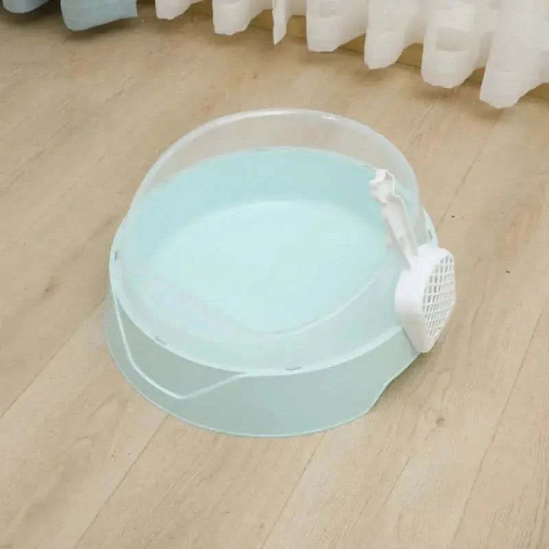 Large Semi-Enclosed Cat Litter Box with Shovel My Store
