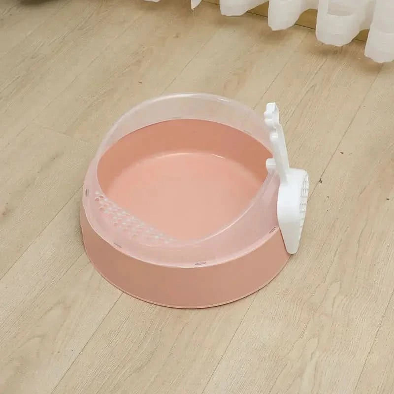 Large Semi-Enclosed Cat Litter Box with Shovel My Store