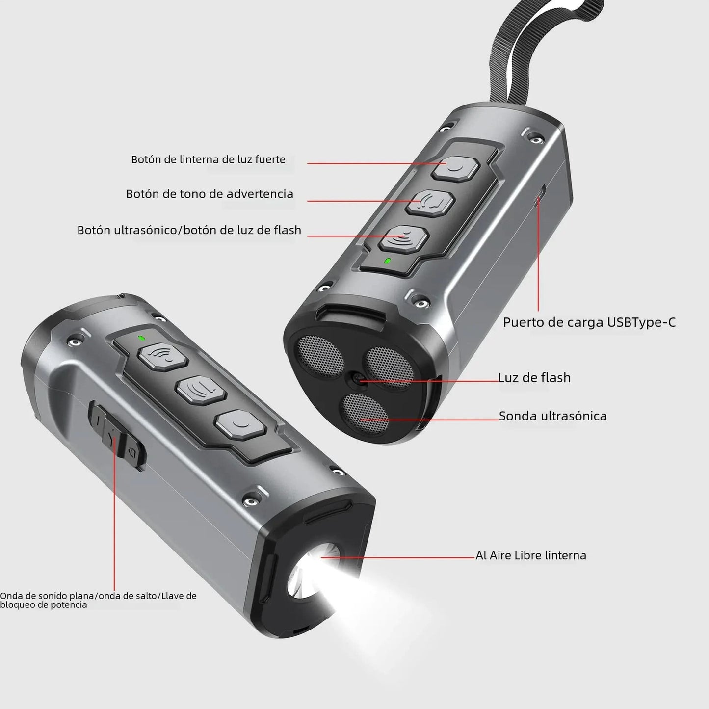 2023 Ultrasonic Dog Repeller with Flashlight Feature My Store