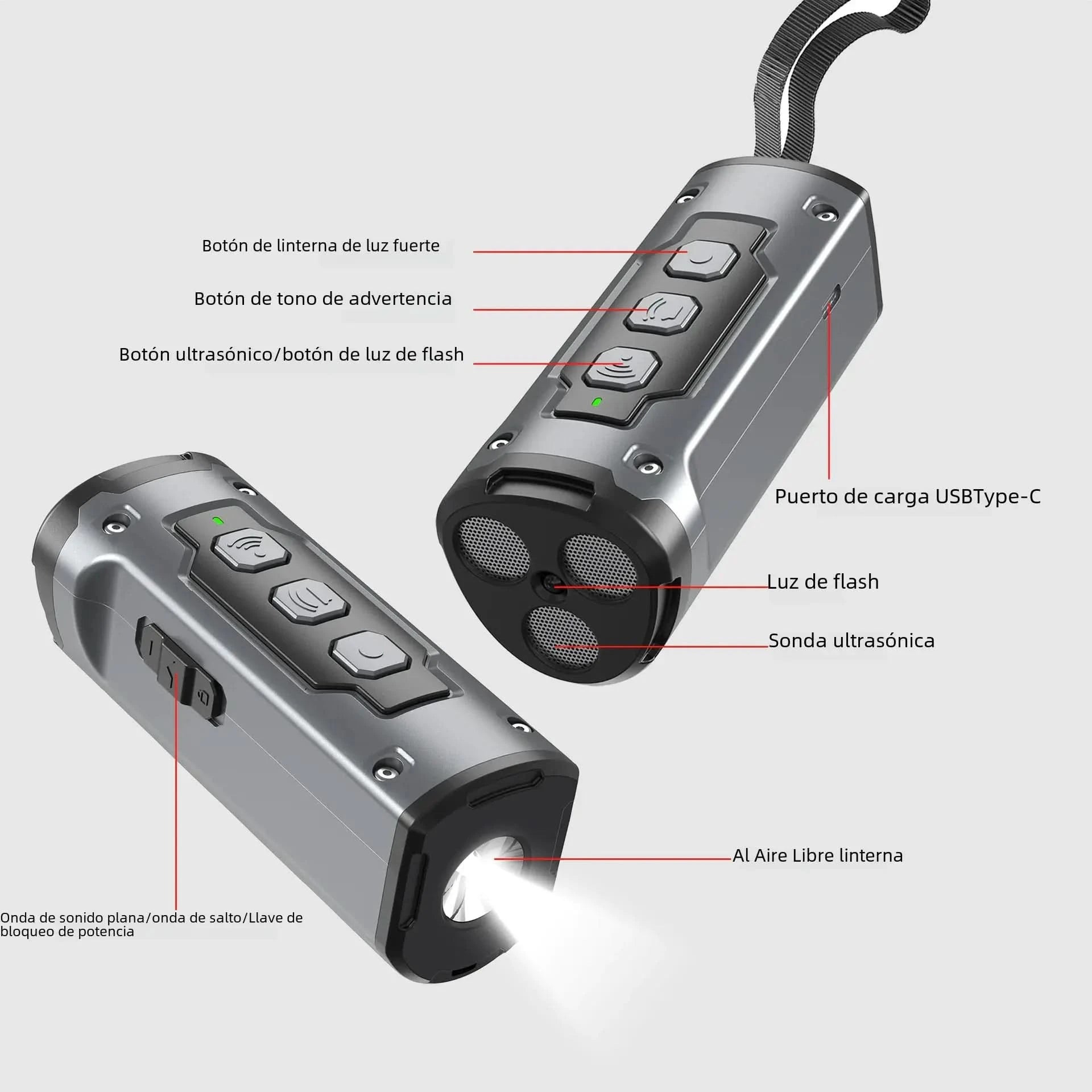 2023 Ultrasonic Dog Repeller with Flashlight Feature My Store