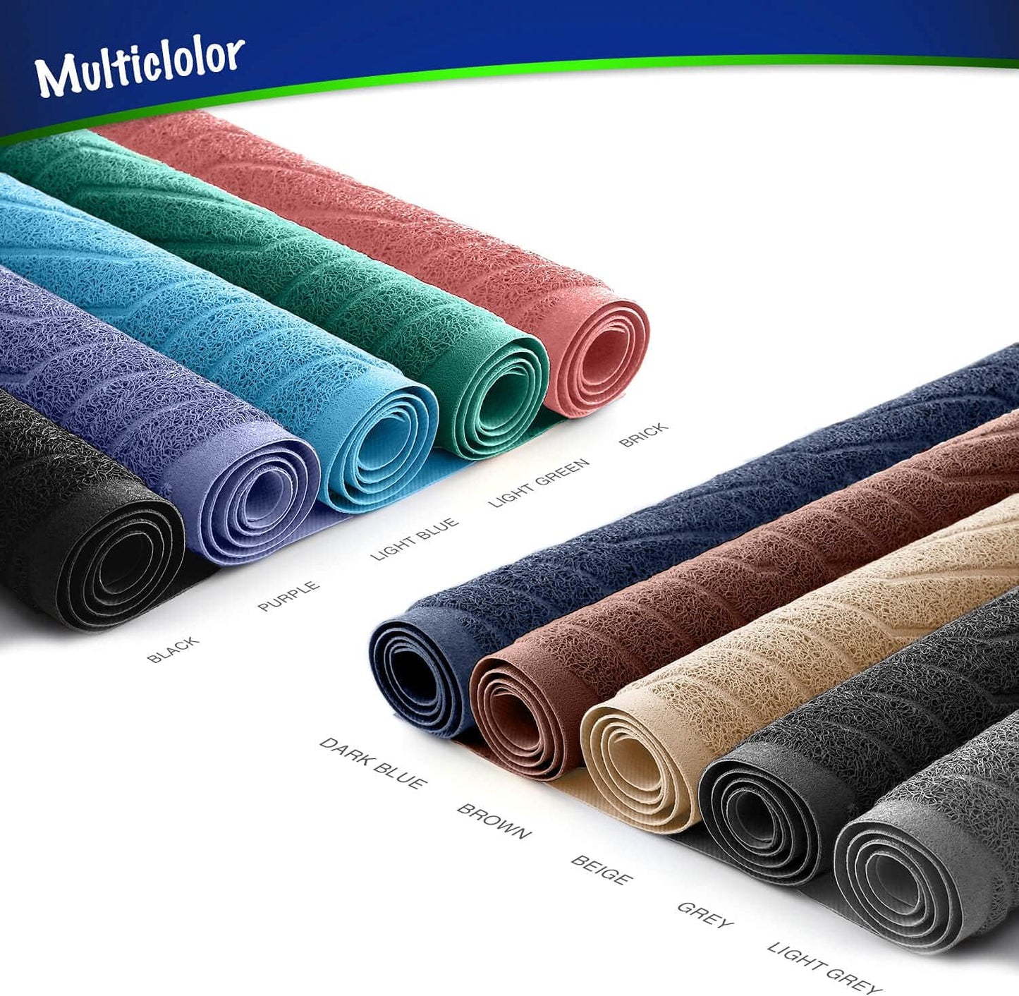 Premium Cat Litter Box Mat No. 02-2, Durable PVC Trapping Rug, Phthalate-Free, Urine-Resistant, Scatter Control, 35 x 23 inches, Grey